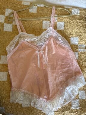 Plus Size Vintage Satin Tank